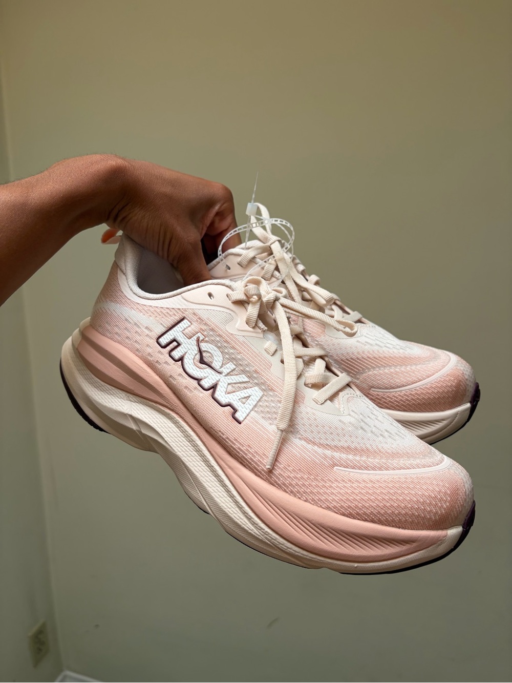 Hoka Women's Blush Pink Athletic Running Shoes